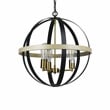 Chloe Lighting Farmhouse 3-Light Glass Ceiling Pendant in Multi-Color