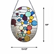 Chloe Lighting Geometric Bubbles Design Glass Window Panel in Multi-Color