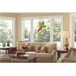 Chloe Lighting Animal Glass & Metal Window Panel in Multi-Color