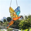 Chloe Lighting Animal Glass & Metal Window Panel in Multi-Color