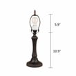 Chloe Lighting Victorian 1-Light Glass & Metal Table Lamp in Multi-Color