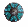 Chloe Lighting Victorian 3-Light Glass & Metal Table Lamp in Multi-Color