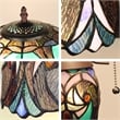 Chloe Lighting Victorian 3-Light Glass & Metal Table Lamp in Multi-Color