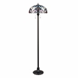Chloe Lighting Victorian 2-Light Glass & Metal Floor Lamp in Multi-Color