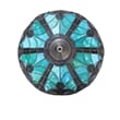 Chloe Lighting Liaison Victorian 2-Light Glass Semi Flush Mount Light in Green