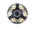 Chloe Lighting Liaison Victorian 1-Light Glass Mini Pendant in Bronze/Yellow