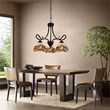 Chloe Lighting Serenity Victorian 3-Light Glass Mini Chandelier in Bronze