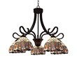 Chloe Lighting Serenity Victorian 5-Light Glass Large Chandelier in Bronze