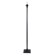 Chloe Lighting Innes Mission 1-Light Metal Torchiere Lamp in Blackish Bronze