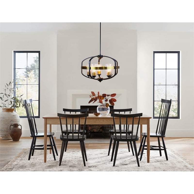 Chloe Lighting Contemporary 5-Light Metal Large Pendant in Bronze/Black