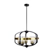 Chloe Lighting Contemporary 5-Light Metal Large Pendant in Bronze/Black
