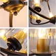 Chloe Lighting Contemporary 5-Light Metal Large Pendant in Bronze/Black