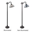 Chloe Lighting Grenville Victorian 1-Light Metal Reading Floor Lamp in Bronze