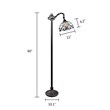 Chloe Lighting Grenville Victorian 1-Light Metal Reading Floor Lamp in Bronze
