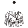 Chloe Lighting Naomi 4-Light Metal Ceiling Pendant in Oil Rubbed Bronze