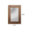 Chloe Lighting Reflection Contemporary Rectangle Glass Wall Mirror in Gold