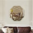 Chloe Lighting Reflection Contemporary Octagon Glass Wall Mirror in Gold