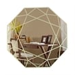 Chloe Lighting Reflection Contemporary Octagon Glass Wall Mirror in Gold
