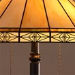 Chloe Lighting Belle Mission 2-Light Metal Floor Lamp in Blackish Bronze