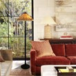 Chloe Lighting Belle Mission 2-Light Metal Floor Lamp in Blackish Bronze