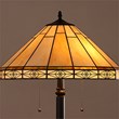 Chloe Lighting Belle Mission 2-Light Metal Floor Lamp in Blackish Bronze