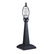 Chloe Lighting Kinsey Mission 1-Light Glass/Metal Table Lamp in Blackish Bronze