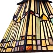 Chloe Lighting Kinsey Mission 5-Light Glass Large Chandelier in Multi-Color