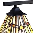 Chloe Lighting Kinsey Mission 5-Light Glass Large Chandelier in Multi-Color