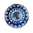 Chloe Lighting Grenville Victorian 2-Light Glass Inverted Pendant in Multi-Color