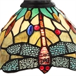 Chloe Lighting Empress Dragonfly 1-Light Glass/Iron Wall Sconce in Dark Bronze