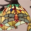 Chloe Lighting Empress Dragonfly 5-Light Glass Large Chandelier in Dark Bronze