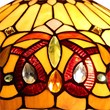 Chloe Lighting Serenity Victorian 2-Light Glass Pendant in Dark Bronze