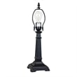 Chloe Lighting Innes Mission 1-Light Glass/Metal Table Lamp in Blackish Bronze
