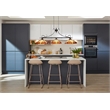 Chloe Lighting Innes Mission 3-Light Glass Island Pendant in Blackish Bronze