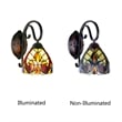 Chloe Lighting Adia Victorian 1-Light Glass/Iron Wall Sconce in Dark Bronze