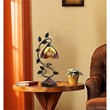 Chloe Lighting Adia Victorian 1-Light Glass Accent Table Lamp in Dark Bronze