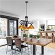 Chloe Lighting Empress Dragonfly 3-Light Glass Mini Chandelier in Multi-Color