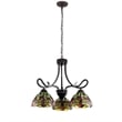 Chloe Lighting Empress Dragonfly 3-Light Glass Mini Chandelier in Multi-Color