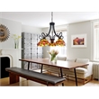Chloe Lighting Empress Dragonfly 5-Light Glass Large Chandelier in Multi-Color
