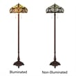 Chloe Lighting Cora Victorian 2-Light Metal Floor Lamp in Dark Bronze