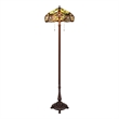 Chloe Lighting Cora Victorian 2-Light Metal Floor Lamp in Dark Bronze