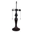 Chloe Lighting Adia Victorian 2-Light Glass & Metal Table Lamp in Dark Bronze