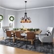 Chloe Lighting Adia Victorian 5-Light Glass Large Chandelier in Dark Bronze