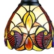 Chloe Lighting Adia Victorian 5-Light Glass Large Chandelier in Dark Bronze
