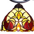 Chloe Lighting Adia Victorian 3-Light Glass Mini Chandelier in Dark Bronze