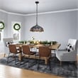 Chloe Lighting Sunniva Dragonfly 3-Light Glass Ceiling Pendant in Bronze/Blue