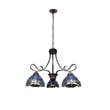 Chloe Lighting Sunniva Dragonfly 3-Light Glass Chandelier in Multi-Color