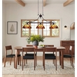 Chloe Lighting Adia Victorian 3-Light Glass/Iron Island Pendant in Dark Bronze
