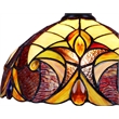 Chloe Lighting Adia Victorian 3-Light Glass/Iron Island Pendant in Dark Bronze