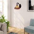 Chloe Lighting Serenity Victorian 1-Light Iron/Glass Wall Sconce in Dark Bronze
